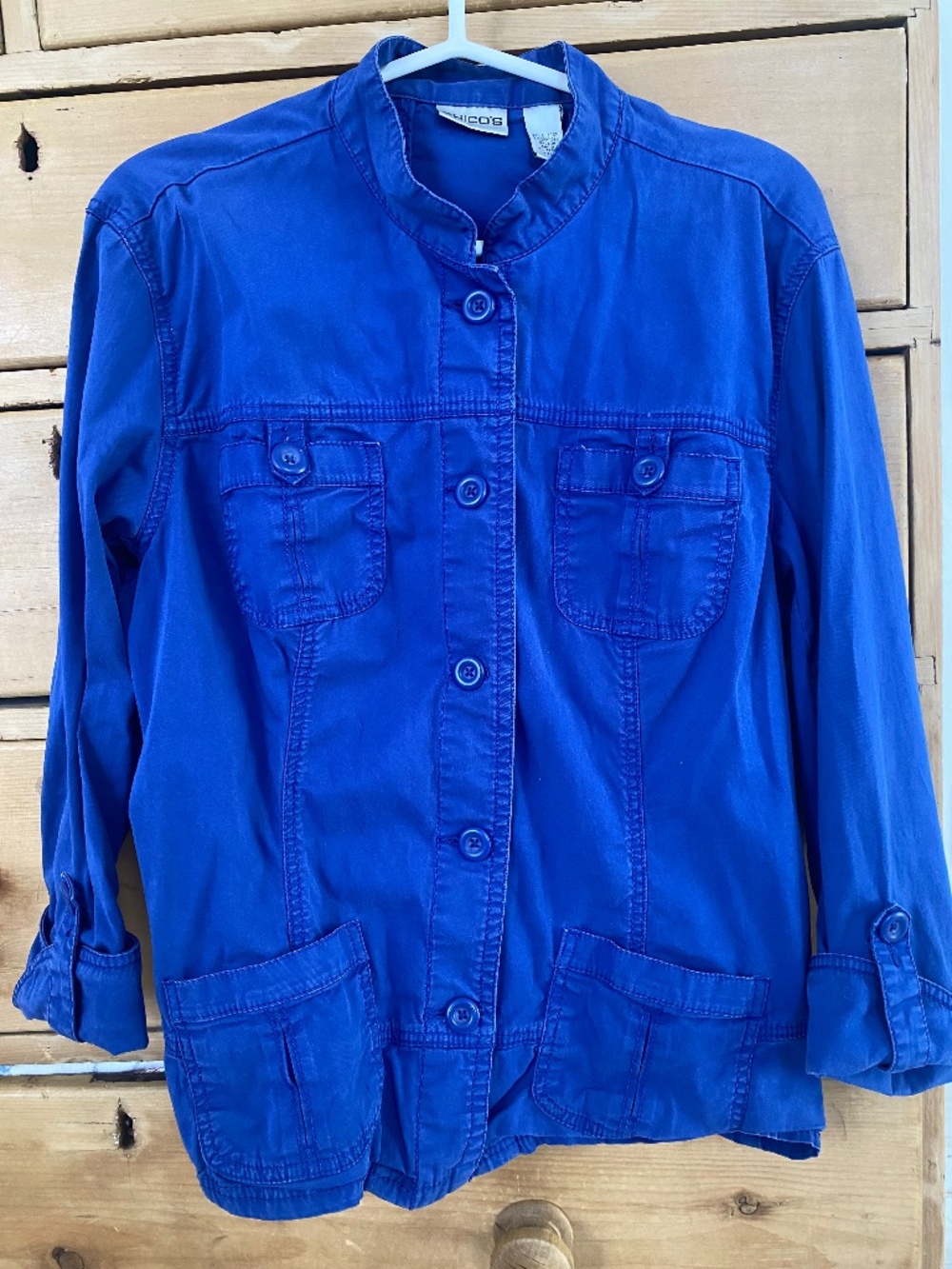 French blue chore worker jacket